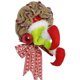 thumbnail image 3 of Corona navideña Corona de puerta de 30 cm Navidad Decoraciones navideñas Decoraciones de corona Cómo el Grinch robó la puerta de la corona navideña de arpillera Adepaton HR-0012, 3 of 7