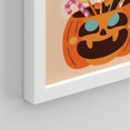 thumbnail image 4 of PixonSign Framed Wall Art Halloween Celebrations Holidays Posters, Set of 4 Cute Ghost Jack O' Lantern Candy Cartoon Illustrations Wall Decor, Adhesive Canvas Prints for Home Decor - 11"x14" White, 4 of 5