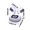 thumbnail image 2 of Earbuds for School, Full-color Touchs Screen Open Bluetooth Headset Open Leather Textured Bluetooth Headphones Earbuds for Kids, 2 of 2