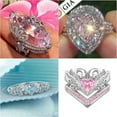 thumbnail image 5 of QQTDFG Gorgeous 925 Silver Rings Women Cubic Zirconia Wedding Ring Gift Jewelry Sz 6-10-7-#6, 5 of 9