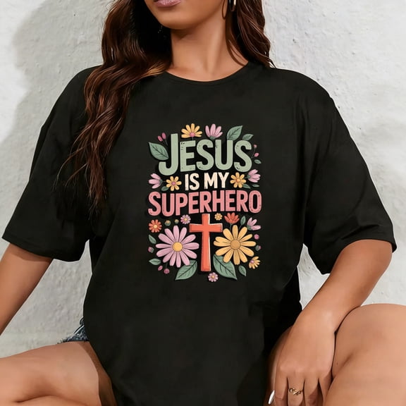 100% Cotton Unisex Jesus is My Superhero T-Shirt