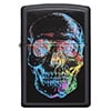 Black Matte Colorful Skull