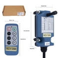 thumbnail image 3 of 6 Channel Saga Mini Industrial Wireless Crane Radio Remote Control 12V 24V DC for Electric Chain Hoist Overhead Bridge Travelling Crane Truck Two Transmitter and One Receiver, 3 of 8