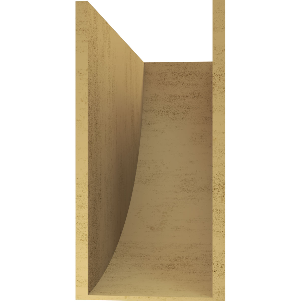 12"W x 36"D x 24"H Classic Durham Rough Cedar Woodgrain TimberThane Corbel, Primed Tan