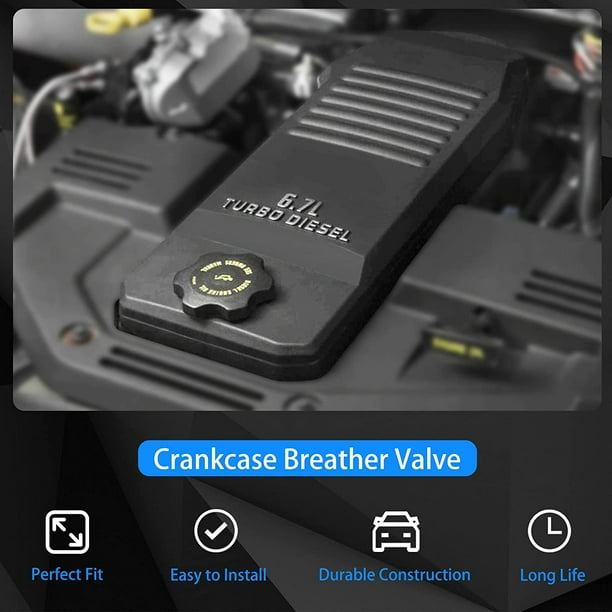 APremium Crankcase Ventilation Filter Breather Element Compatible with Dodge Ram 2500 3500 4000