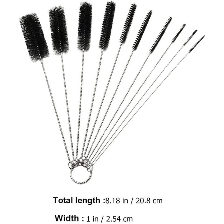  NUTJAM Straw Cleaner Brush Kit, Drinking Long Pipe Cleaner, Straw  Cleaning Brush for Glass Silicone Metal Straws, Bottle, Tumbler, Sippy Cup,  Tube (White, 9 Pack) : Health & Household