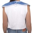 thumbnail image 2 of Paquete de 3 baberos premium para adultos: baberos para adultos, hombres, mujeres; Paño para comer para personas mayores y discapacitados, ajustable, azul, 2 of 5