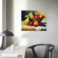 thumbnail image 3 of GOSMITH Vintage Fruit Painting Pear Canvas Wall Art Farmhouse Still Life Picture Orange Fruit Artwork Citrus Wall Poster Rustic Still Life Painting Vintage Orange Picture Still Life Fruit Art Prints, 3 of 4