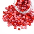 thumbnail image 4 of 1Bag Opaque & Transparent Inside Colours 6/0 Glass Seed Beads Round Hole Round Mixed Color Red 4mm Hole: 1.4~1.5mm, 4 of 6