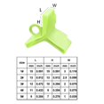 thumbnail image 3 of Fishing Treble Hook Protective Cover, 100Pcs/set Fishing Treble Hook Protector Hook Safety Hook Holder Cover Bonnet Caps Yellow, 3 of 4