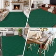 thumbnail image 5 of Large Area Rugs for Living Room Bedroom, Dark Green Plaid 8'x10' Rug Washable Carpet Runner Indoor Outdoor, Country Vintage Abstract Striped Lattice Non Slip Floor Mats Rug for Kitchen, Patio, 5 of 8