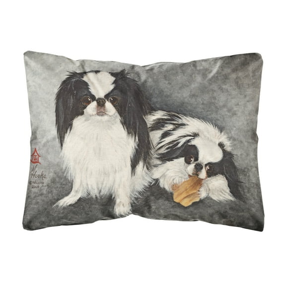 Carolines Treasures MH1050PW1216 Japanese Chin Impress Canvas Fabric Decorative Pillow 12H x16W multicolor