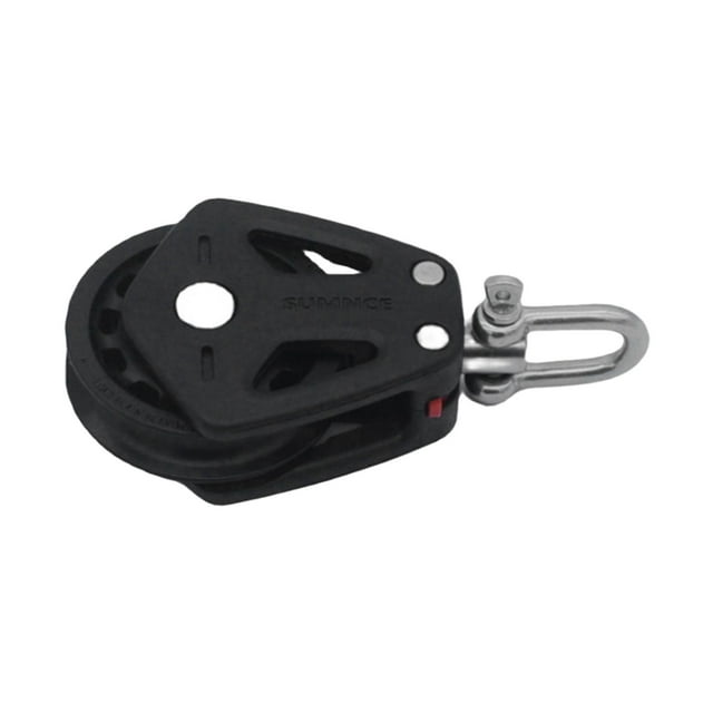 Bloque de rodamiento de polea Sunnimix polea de elevación ancla de corredor de cuerda polea de nailon de acero inoxidable para Kayak barco