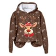 thumbnail image 4 of Futezty Christmas Hoodies for Women Fashion Graphic Sweatshirts Casual Long Sleeve Hooded Girls Teen, 4 of 7