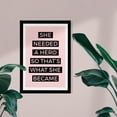 thumbnail image 2 of Wynwood Studio Typography and Quotes Framed Wall Art Prints 'My Own Hero' Empowered Women Quotes and Sayings - Pink, Black, 13" x 19", 2 of 4