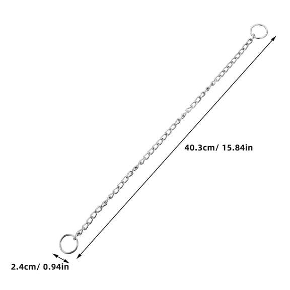 Baluue Dog Chain Collar Choker Adjustable Pet Necklace 1 Piece Metal