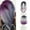 Purple, variant on Natural Dyed Short BOB Synthetic Hair Wig with Center Part for Women Fashion Full Wig