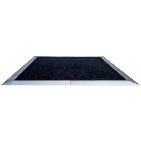 TentandTable Black Sparkle Portable Commercial Dance Floor - Indoor & Outdoor, 9 ft x 9 ft