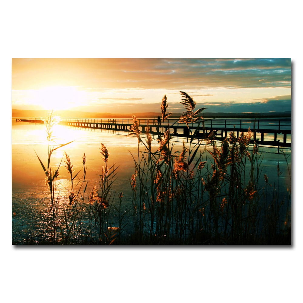 Trademark Fine Art Young 'Wish You Were Here' Canvas Art by Beata Czyzowska