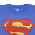 thumbnail image 3 of DC Comics Superman T-Shirt Men's Signature S Shield Worn-In Design Tee, 3 of 3