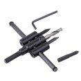 thumbnail image 1 of Aircraft Type Hole Opener Adjustable Woodworking Hole Opener Gypsum Board Tube Anti-slip Alloy Reamer Bit with High Stability for Carpentry, 1 of 9