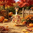 thumbnail image 3 of Porch Goose Outfits, Halloween Goose Outfit Spring Costume Set, Dress with Straw Hat and Sunglasses for Lawn Patio Yard Outdoor Decor (#24, 23in), 3 of 10