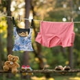 thumbnail image 3 of ZIATUBLE Marble Stripes Clothespin Storage Bag Butterfly Clothes Pin Storage Bag 2 Pieces Set Large Capacity Clothespin Holder for Clothesline Abrasion Resistant Clothespin Holder Bag Outdoor, 3 of 7