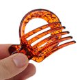thumbnail image 5 of Unique Bargains 1 Pc Fashion Round Hollow Hair Clips Hairdo Clip Dark Brown, 5 of 5