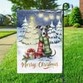 thumbnail image 3 of Merry Christmas Italian Greyhound Snowy Winter with Gifts Tree Decorations Garden Flag 12x18in Double Sided Greyhound Dog Lover Outdoor Decor - 12020, 3 of 5