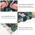thumbnail image 5 of FORMRS Womens Scarf Winter Soft Long Big Warm Shawls Wrap Tassel Scarves, Flamingo Leaves Pattern, 5 of 9
