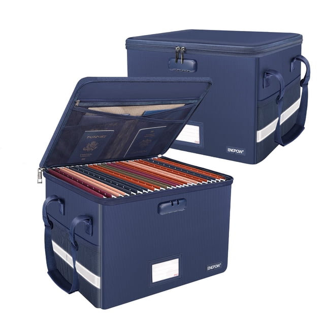 Caja archivadora ignífuga con cierre ENGPOW 39 x 31 x 25 cm