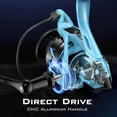 thumbnail image 3 of KastKing 2000 Fishing Spinning Reel Carbon Fiber 22LBs Max Drag -7+1 Stainless BB-Blue, 3 of 10