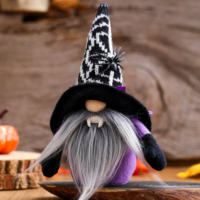 Fwttom Halloween Gnome Decorations Bedroom Living Room Desktop Decoration Standing Post