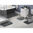 thumbnail image 2 of Garland Rug Traditional Washable Bath Rug Set, 5 Piece Set (2 Bath Rugs, Contour, Lid, & Runner) Dark Gray, 2 of 8