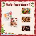 thumbnail image 4 of 100-Pack Christmas Cookie Bags, Self-Adhesive Snowflake Treat Bags 5.4x5.4 Inch for Holiday Party Favors, Gifts, Clear, 4 of 5