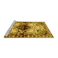 thumbnail image 2 of Ahgly Company Machine Washable Indoor Rectangle Persian Yellow Traditional Area Rugs, 3' x 5', 2 of 4