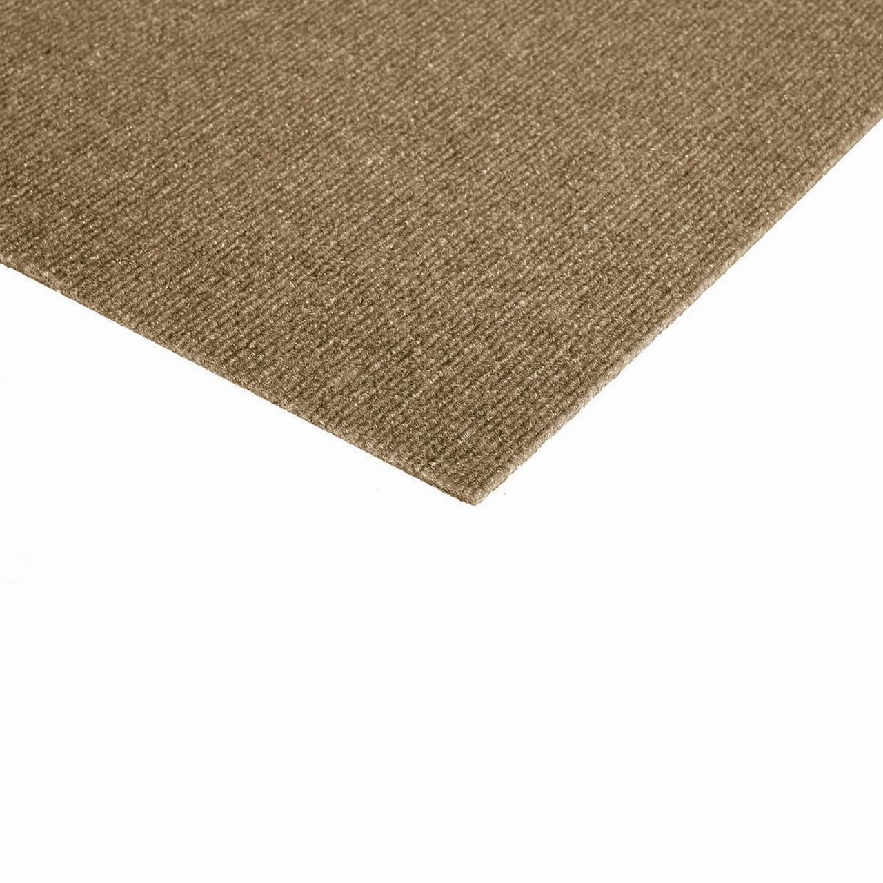 Ridge Chestnut Carpet Tiles - 24" x 24" Indoor/Outdoor, Peel and Stick Carpet Tiles - 60 sq. ft. per box – Pack of 15 Tiles