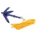 thumbnail image 1 of Kayak Anchor,  Fixation Convenient Storage Aluminium Boat Grapnel Blue  For Rock Bottom, 1 of 8