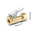 thumbnail image 6 of AstroAI Air Chuck, Heavy Duty Closed Flow Lock On Tire Chuck with Clip for Inflator Gauge Compressor Accessories, Yellow, 6 of 7