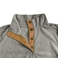 thumbnail image 5 of GrmtClth Corduroy Sweatshirts for Men Henley 1/4 Button Up Sweater Big&tall Long Sleeve Pullover Fall Stand Collar Sweatshirts Light Gray XL, 5 of 6