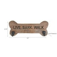 thumbnail image 2 of Wood Bone Shape Live Bark Walk With 2 Black Hooks, 2 of 4