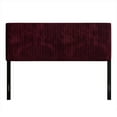 thumbnail image 4 of Castle Place Cozy Corduroy Velvet Upholstered Twin Headboard, Red, 4 of 8