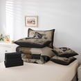 thumbnail image 6 of Feelyou Jungle Fish 7-Piece King Bedding Set, Rustic Farmhouse Xmas Snowflake Sheets, 6 of 8