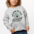 thumbnail image 2 of SmileyWorld Be Kind To Our Planet Retro - Toddler Graphic Sweatshirt, 2 of 11