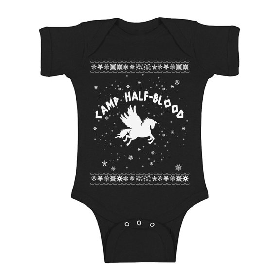 Awkward Styles Xmas Baby Outfit Bodysuit Christmas Camp Half-Blood Romper
