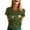 Army Green, variant on Women's T-Shirts Basic Tops Letter Daisy Flower Print Short Sleeve Summer Gift Clothes