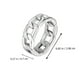 thumbnail image 2 of EeaseMX Anillo de cadena de eslabones gruesos de acero inoxidable para hombre, 2 of 7
