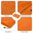 thumbnail image 4 of Unique Bargains Waterproof Zipper File Bags, A5 Document Holders for Office, Orange 3 Pack, 4 of 6
