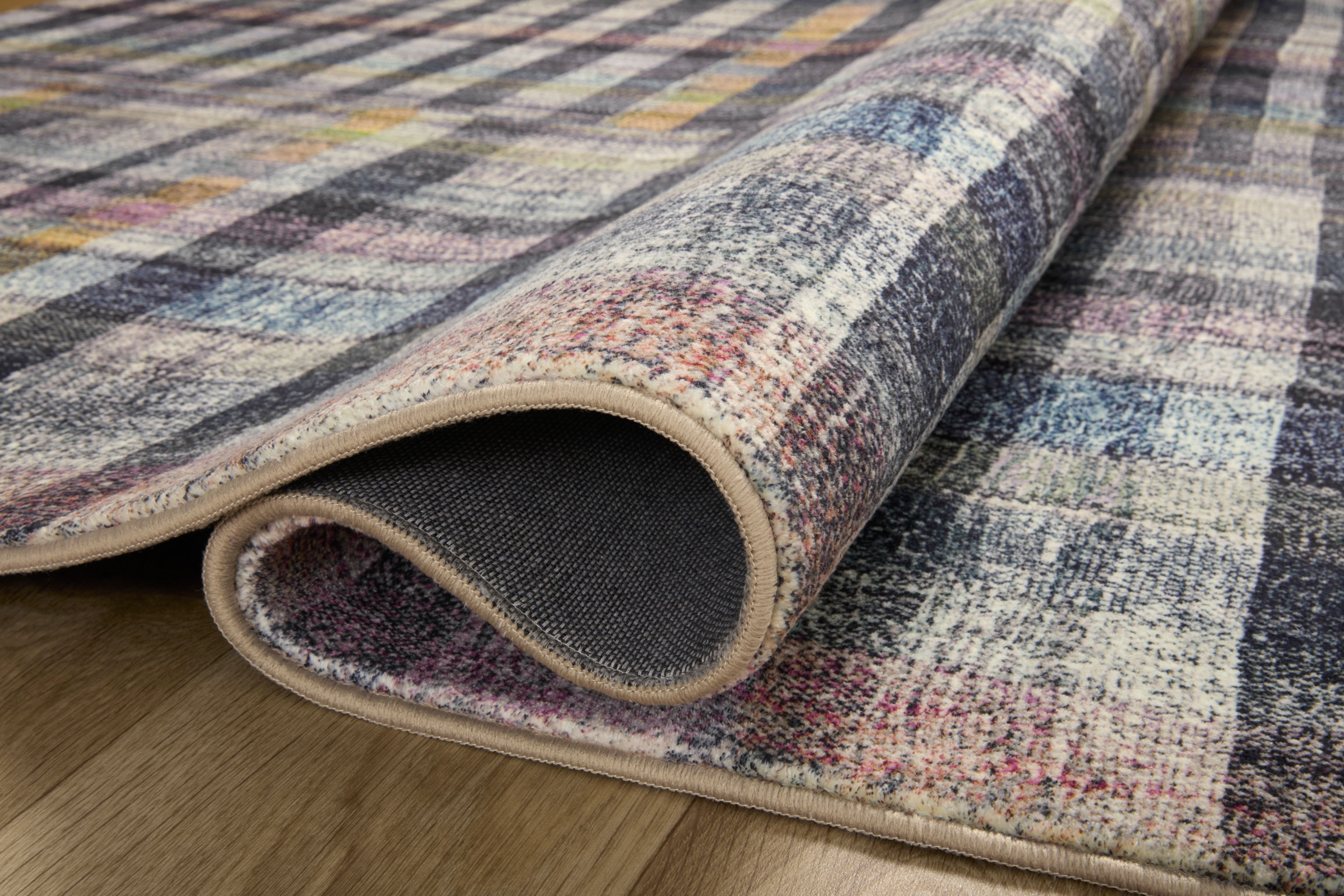 Chris Loves Julia x LoloiHumphrey Plum / Multi 2' x 3'-6" Rectangle Accent Rug