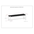 thumbnail image 4 of Simpli Home Dahlia SOLID ACACIA WOOD 18 inch x 46 inch Contemporary Outdoor Indoor Bench in Natural Taupe, 4 of 12